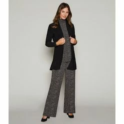 Discount ⌛ Investments Petite Size Soft Separates Long Sleeve Open Front Jacket Black 🌟 -Investments Shop unnamed file 1030