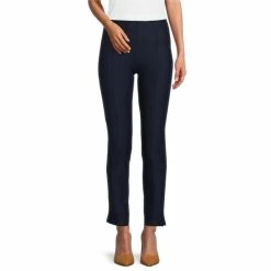 Cheap 😍 Slim Factor By Investments No Waist Ankle Ponte Knit Pants Dark Indigo 🥰