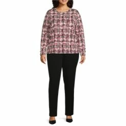 Promo ✨ Investments Plus Size Plaid Print Impression Crew Neck Long Button Sleeve Knit Top Plaid Impression ⭐ 5 Promo ✨ Investments Plus Size Plaid Print Impression Crew Neck Long Button Sleeve Knit Top Plaid Impression ⭐ -Investments Shop unnamed file 1046