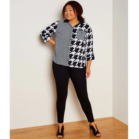 Budget π Slim Factor By Investments Ponte Knit Wide Waist Leggings Black π 8 Budget π Slim Factor By Investments Ponte Knit Wide Waist Leggings Black π - Image 8