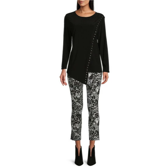 New π Slim Factor By Investments Splatter Print Ponte Knit No Waist Slim Ankle Pants Splatter Movement β 3 New π Slim Factor By Investments Splatter Print Ponte Knit No Waist Slim Ankle Pants Splatter Movement β - Image 3