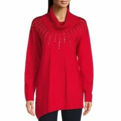 Top 10 🎁 Slim Factor By Investments Cowl Neck Long Sleeve Jewel Embellished Sweater Royal Blue 👍 -Investments Shop unnamed file 1116