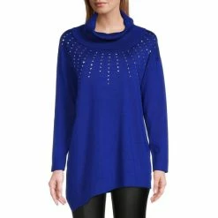Top 10 🎁 Slim Factor By Investments Cowl Neck Long Sleeve Jewel Embellished Sweater Royal Blue 👍 -Investments Shop unnamed file 1118