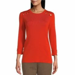 Cheap 🎉 Investments Crew Neck 3/4 Sleeve Button Shoulder Detailed Top Burnt Ochre ❤️ 21 Cheap 🎉 Investments Crew Neck 3/4 Sleeve Button Shoulder Detailed Top Burnt Ochre ❤️ -Investments Shop unnamed file 1133