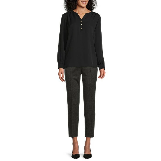 Flash Sale ๐ Investments Woven Long Sleeve Y-Neck Button Front Top Hot Spot ๐ 6 Flash Sale ๐ Investments Woven Long Sleeve Y-Neck Button Front Top Hot Spot ๐ - Image 6