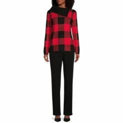 Brand new ๐ Investments Check Print Long Sleeve Envelope Neck Sweater Black Toreador Check ๐ฅฐ 8 Brand new ๐ Investments Check Print Long Sleeve Envelope Neck Sweater Black Toreador Check ๐ฅฐ -Investments Shop unnamed file 1182