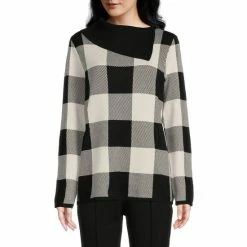 Brand new ๐ Investments Check Print Long Sleeve Envelope Neck Sweater Black Toreador Check ๐ฅฐ 9 Brand new ๐ Investments Check Print Long Sleeve Envelope Neck Sweater Black Toreador Check ๐ฅฐ -Investments Shop unnamed file 1183