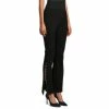 Best reviews of ✨ Slim Factor By Investments Ponte Knit Classic Waist Side Slit Flared Pants Black 😀