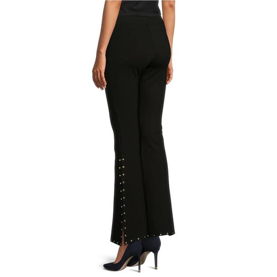 Best reviews of ✨ Slim Factor By Investments Ponte Knit Classic Waist Side Slit Flared Pants Black 😀 2 Best reviews of ✨ Slim Factor By Investments Ponte Knit Classic Waist Side Slit Flared Pants Black 😀 - Image 2
