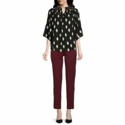 Budget 🧨 Investments The 5th AVE Fit Side Zip Slim Leg Pants Black 🧨 -Investments Shop unnamed file 123