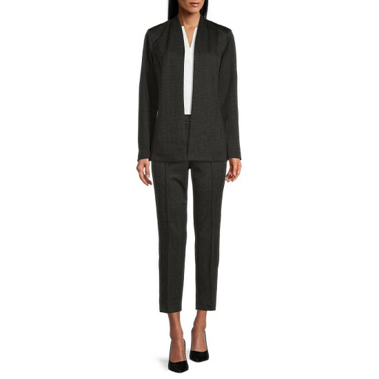 Deals ❤️ Investments Signature Ponte Knit Black White Crosshatch Ankle Pull-On Coordinating Pants 🔥 3 Deals ❤️ Investments Signature Ponte Knit Black White Crosshatch Ankle Pull-On Coordinating Pants 🔥 - Image 3