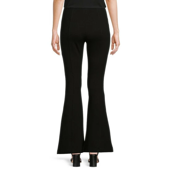 Budget ๐คฉ Slim Factor By Investments No Waist Front Slit Flare Leg Zipper Detail Ponte Pants Black ๐งจ 2 Budget ๐คฉ Slim Factor By Investments No Waist Front Slit Flare Leg Zipper Detail Ponte Pants Black ๐งจ - Image 2
