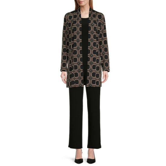 Best deal 🥰 Investments Soft Separates Long Sleeve Hexagon Geo Print Open Front Statement Jacket ✨ 3 Best deal 🥰 Investments Soft Separates Long Sleeve Hexagon Geo Print Open Front Statement Jacket ✨ - Image 3