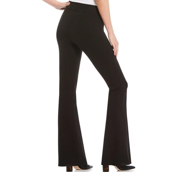 Cheap ✔️ Slim Factor By Investments Ponte Knit Classic Waist Flare Leg Pants Black 🎁 2 Cheap ✔️ Slim Factor By Investments Ponte Knit Classic Waist Flare Leg Pants Black 🎁 - Image 2