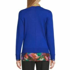 Best deal 🔔 Investments Long Sleeve Printed V-Neck Layered Twofer Top Surf The Web 👍 -Investments Shop unnamed file 1323