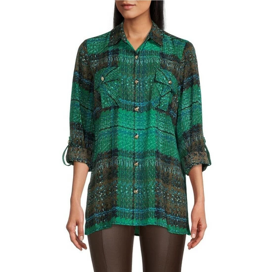 Best reviews of ๐ Slim Factor By Investments Plaid Button Up Roll-Tab Sleeve Top Crosshatch Plaid ๐ 1 Best reviews of ๐ Slim Factor By Investments Plaid Button Up Roll-Tab Sleeve Top Crosshatch Plaid ๐
