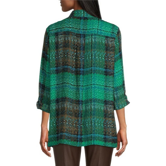 Best reviews of ๐ Slim Factor By Investments Plaid Button Up Roll-Tab Sleeve Top Crosshatch Plaid ๐ 2 Best reviews of ๐ Slim Factor By Investments Plaid Button Up Roll-Tab Sleeve Top Crosshatch Plaid ๐ - Image 2