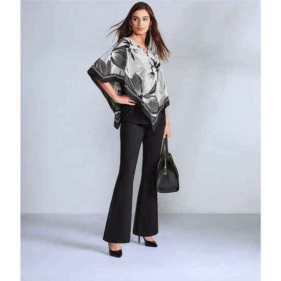 Cheap ✔️ Slim Factor By Investments Ponte Knit Classic Waist Flare Leg Pants Black 🎁 6 Cheap ✔️ Slim Factor By Investments Ponte Knit Classic Waist Flare Leg Pants Black 🎁 - Image 6