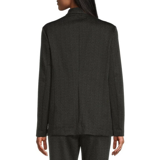 Cheapest โ๏ธ Investments Petite Size Signature Ponte Long Sleeve Black White Crosshatch Print Open Front Coordinating Jacket Black/white Crosshatch ๐ 2 Cheapest โ๏ธ Investments Petite Size Signature Ponte Long Sleeve Black White Crosshatch Print Open Front Coordinating Jacket Black/white Crosshatch ๐ - Image 2