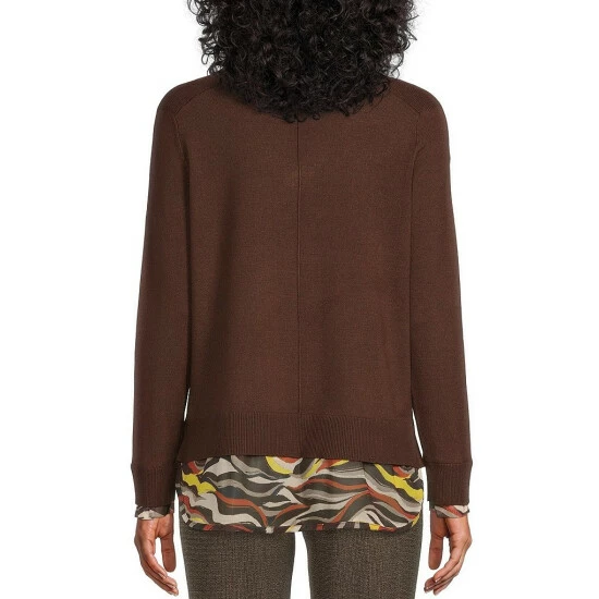 Cheap ๐ฅ Investments Long Sleeve Abstract Printed V-Neck Two-Fer Top Ante Green ๐คฉ 5 Cheap ๐ฅ Investments Long Sleeve Abstract Printed V-Neck Two-Fer Top Ante Green ๐คฉ - Image 5