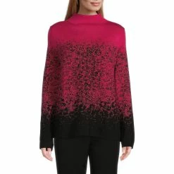 Coupon ⭐ Investments Petite Size Ombre Funnel Mock Neck Long Sleeve Sweater White/grey Ombre ✨ -Investments Shop unnamed file 1419