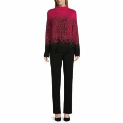 Coupon ⭐ Investments Petite Size Ombre Funnel Mock Neck Long Sleeve Sweater White/grey Ombre ✨ -Investments Shop unnamed file 1421