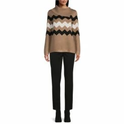 Flash Sale 🌟 Investments Stripe Print Long Sleeve Envelope Neck Sweater Black Stripe 🔥 -Investments Shop unnamed file 1447