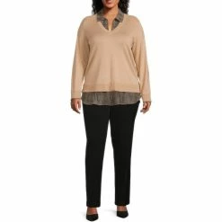 Best Pirce 🤩 Investments Plus Size Cheetah Print Long Sleeve V-Neck Two-Fer Top Nomad 🥰 6 Best Pirce 🤩 Investments Plus Size Cheetah Print Long Sleeve V-Neck Two-Fer Top Nomad 🥰 -Investments Shop unnamed file 1466