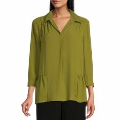 Brand new 🤩 Investments Woven Y-Neck 3/4 Sleeve Flounce Hem Top Avocado 🎉 12 Brand new 🤩 Investments Woven Y-Neck 3/4 Sleeve Flounce Hem Top Avocado 🎉 -Investments Shop unnamed file 1486