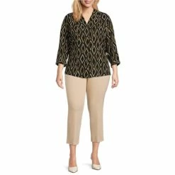 Cheapest ๐ Investments Plus Size Caroline Signature V-Neck 3/4 Sleeve Diamond Geo Print Button Front Top ๐ 6 Cheapest ๐ Investments Plus Size Caroline Signature V-Neck 3/4 Sleeve Diamond Geo Print Button Front Top ๐ -Investments Shop unnamed file 1524