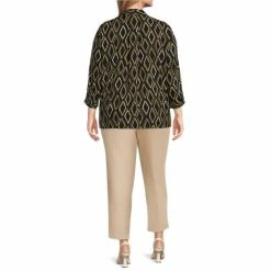 Cheapest ๐ Investments Plus Size Caroline Signature V-Neck 3/4 Sleeve Diamond Geo Print Button Front Top ๐ 7 Cheapest ๐ Investments Plus Size Caroline Signature V-Neck 3/4 Sleeve Diamond Geo Print Button Front Top ๐ -Investments Shop unnamed file 1525