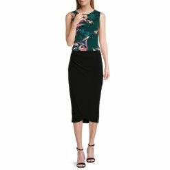 Brand new 🎁 Investments Petite Size Soft Separates Watercolor Floral Print Reversible Scoop To Crew Neck Sleeveless Top 😉 -Investments Shop unnamed file 1548