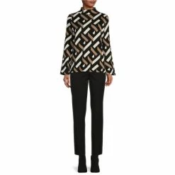 Outlet ❤️ Investments Petite Size Brick Print Long Sleeve Funnel Mock Neck Sweater Blue Brick ⌛ 11 Outlet ❤️ Investments Petite Size Brick Print Long Sleeve Funnel Mock Neck Sweater Blue Brick ⌛ -Investments Shop unnamed file 1566