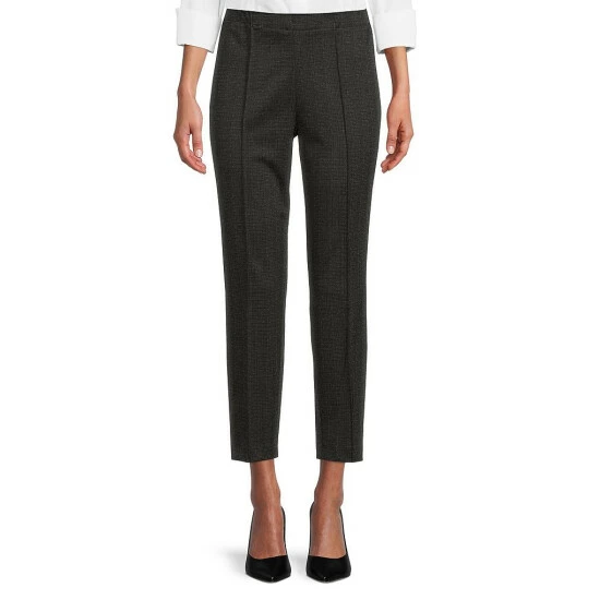Brand new ⭐ Investments Petite Size Signature Ponte Knit Black White Crosshatch Ankle Pull-On Pants ✨ 1 Brand new ⭐ Investments Petite Size Signature Ponte Knit Black White Crosshatch Ankle Pull-On Pants ✨