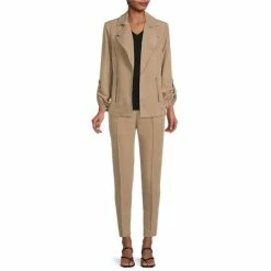 Flash Sale 🎉 Investments Petite Size Knit Pleated Tie V-Neck 3/4 Sleeve Top True Navy 😍 -Investments Shop unnamed file 1636