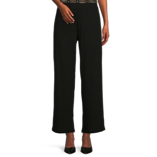 Hot Sale 🎉 Investments Soft Separates Ribbed Knit Pull-On Straight Leg Coordinating Pants Botanical Garden 🎉 6 Hot Sale 🎉 Investments Soft Separates Ribbed Knit Pull-On Straight Leg Coordinating Pants Botanical Garden 🎉 - Image 6