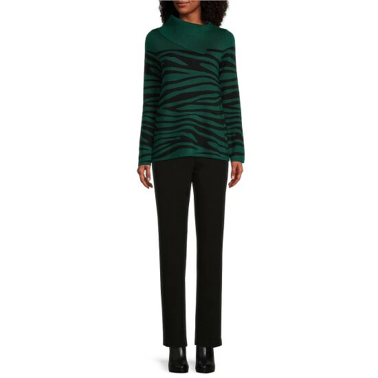 Best deal ๐ฏ Investments Petite Size Zebra Print Long Sleeve Envelope Neck Sweater Granita Zebra ๐ 3 Best deal ๐ฏ Investments Petite Size Zebra Print Long Sleeve Envelope Neck Sweater Granita Zebra ๐ - Image 3