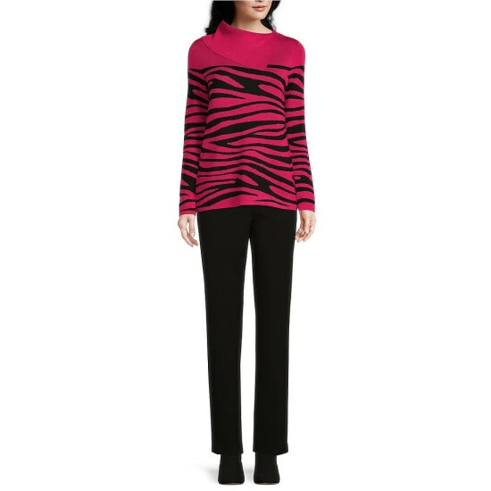 Best deal ๐ฏ Investments Petite Size Zebra Print Long Sleeve Envelope Neck Sweater Granita Zebra ๐ 6 Best deal ๐ฏ Investments Petite Size Zebra Print Long Sleeve Envelope Neck Sweater Granita Zebra ๐ - Image 6