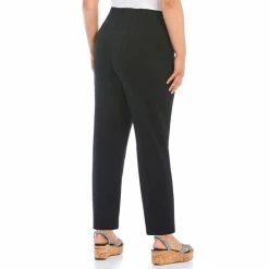 New ❤️ Slim Factor By Investments Plus Size Ponte Knit No Waist Slim Straight Pants Navy 😉 -Investments Shop unnamed file 173