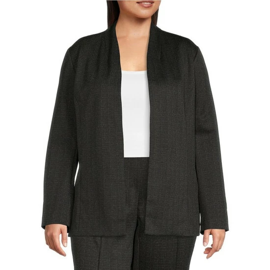 Discount ๐ Investments Plus Size Signature Ponte Long Sleeve Black White Crosshatch Open Front Jacket Black/white Crosshatch ๐คฉ 1 Discount ๐ Investments Plus Size Signature Ponte Long Sleeve Black White Crosshatch Open Front Jacket Black/white Crosshatch ๐คฉ