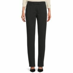 Flash Sale π Investments The 5TH AVE Fit Straight Leg Tummy Control Pants Charcoal π₯