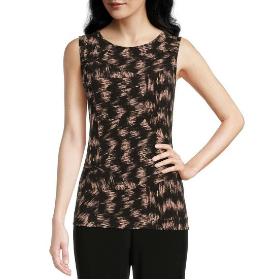 Cheap ๐งจ Investments Petite Size Soft Separates Blocked Etchings Print Reversible Scoop To Crew Neck Sleeveless Top ๐งจ 3 Cheap ๐งจ Investments Petite Size Soft Separates Blocked Etchings Print Reversible Scoop To Crew Neck Sleeveless Top ๐งจ - Image 3