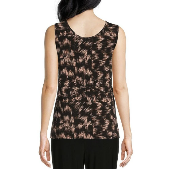 Cheap ๐งจ Investments Petite Size Soft Separates Blocked Etchings Print Reversible Scoop To Crew Neck Sleeveless Top ๐งจ 4 Cheap ๐งจ Investments Petite Size Soft Separates Blocked Etchings Print Reversible Scoop To Crew Neck Sleeveless Top ๐งจ - Image 4