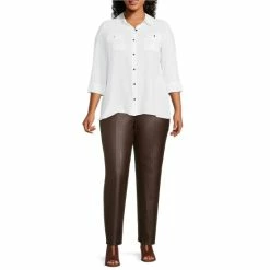 Promo 🌟 Slim Factor By Investments Plus Size No Waist 🧥 Coated Ponte Slim Straight Pants Mole 🎉 11 Promo 🌟 Slim Factor By Investments Plus Size No Waist 🧥 Coated Ponte Slim Straight Pants Mole 🎉 -Investments Shop unnamed file 186