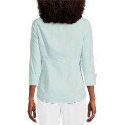 Best deal 😉 Investments Petite Size Taylor Gold Label Non Iron Point Collar 3/4 Sleeve Button Front 👚 Shirt Pale Pansy 💯 -Investments Shop unnamed file 1860