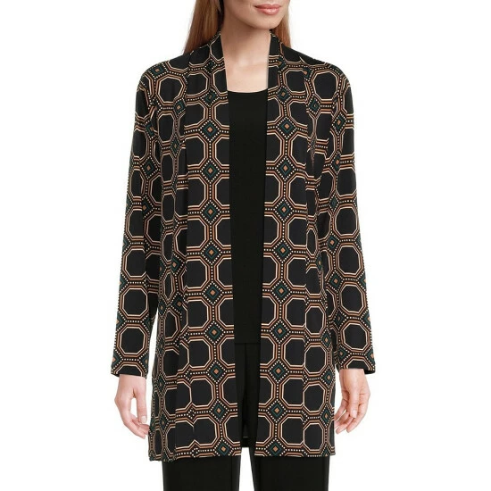 Best Pirce โ Investments Petite Size Soft Separates Long Sleeve Hexagon Geo Print Open Front Statement Jacket ๐ 1 Best Pirce โ Investments Petite Size Soft Separates Long Sleeve Hexagon Geo Print Open Front Statement Jacket ๐