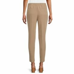 Coupon 🤩 Investments Modal Straight Leg Pull-On Coordinating Ankle Pants Earth Red 😉 -Investments Shop unnamed file 1909