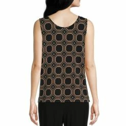 Best deal 😍 Investments Petite Size Soft Separates Hexagon Geo Print Reversible Scoop To Crew Neck Sleeveless Top ⌛ -Investments Shop unnamed file 1925