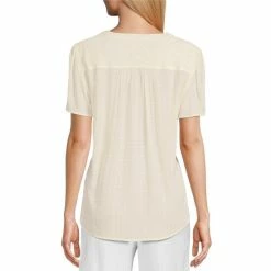 Hot Sale ❤️ Investments Woven Short Sleeve Pleated Split V-Neck Top Pale Banana ⭐ 10 Hot Sale ❤️ Investments Woven Short Sleeve Pleated Split V-Neck Top Pale Banana ⭐ -Investments Shop unnamed file 1934
