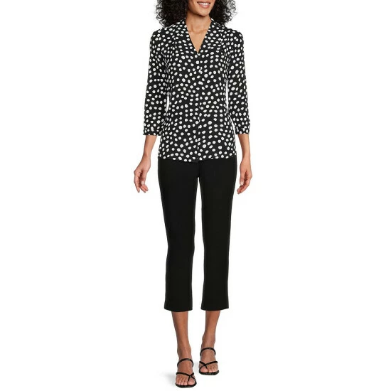 Promo 🥰 Investments Petite Size The 5TH AVE Fit Comfort Stretch Crop Flare Leg Pants White ✔️ 3 Promo 🥰 Investments Petite Size The 5TH AVE Fit Comfort Stretch Crop Flare Leg Pants White ✔️ - Image 3